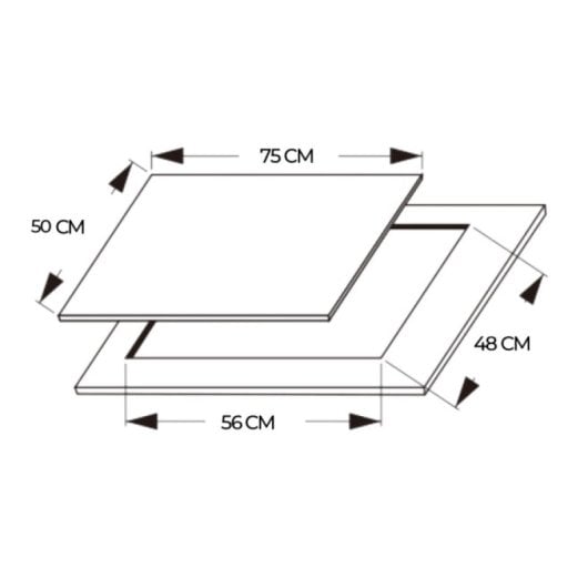 Cecotec Bolero Squad G 2200F Placa De Gas 2 Fuegos 5,25kW Inox