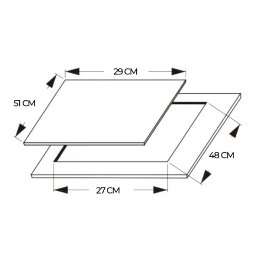 Plaque de cuisson à gaz Cecotec Bolero Squad G 1200F 1 brûleur 3,5 kW Noir