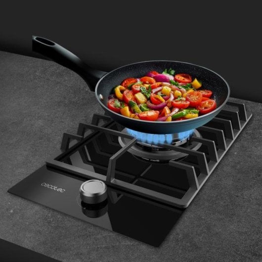 Plaque de cuisson à gaz Cecotec Bolero Squad G 1200F 1 brûleur 3,5 kW Noir