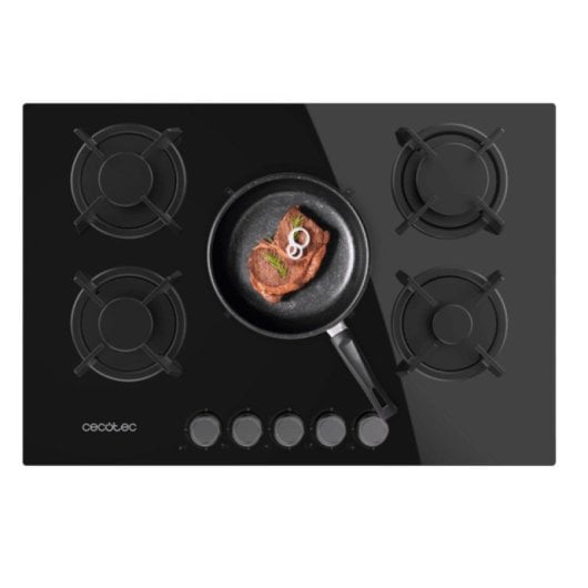 Cecotec Bolero Squad G 5200S Placa De Gas 5 Fuegos 11kw Negro