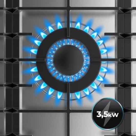 Cecotec Bolero Squad G 5200F Placa De Gas 5 Fuegos 11Kw Inox