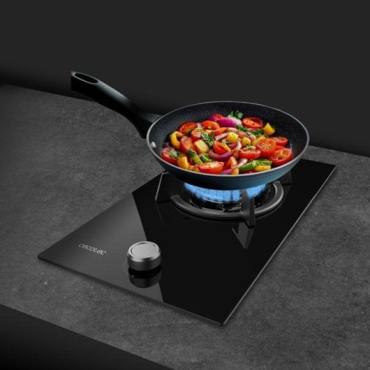 Plaque de cuisson à gaz Cecotec Bolero Squad G 1200S 1 brûleur 3,5 kW Noir