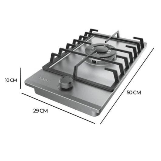 Placa Cecotec Bolero Squad G 1200F Inox 1 Queimador Wok 3,5kW Gás Inox