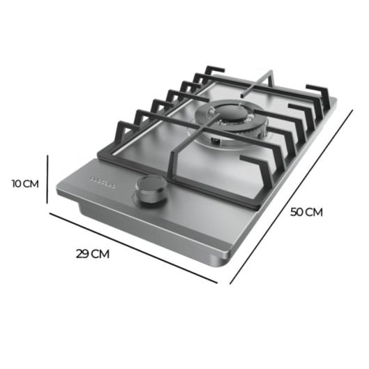 Cecotec Bolero Squad G 1200F Placa De Gas 1 Fuego 3,5Kw Inox