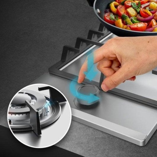 Placa Cecotec Bolero Squad G 1200F Inox 1 Queimador Wok 3,5kW Gás Inox