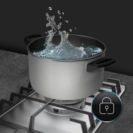 Placa Cecotec Bolero Squad G 1200F Inox 1 Queimador Wok 3,5kW Gás Inox