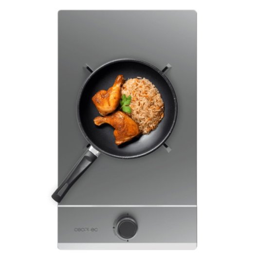 Cecotec Bolero Squad G 1200S Placa De Gas 1 Fuego 3,5Kw Inox
