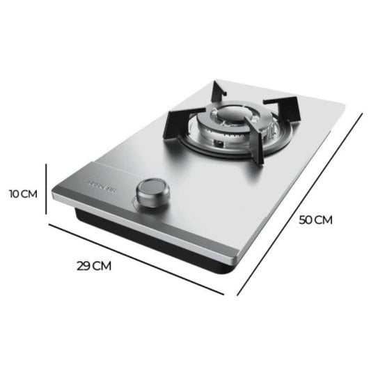 Plaque de cuisson Cecotec Bolero Squad G 1200S Inox 1 zone Wok 3,5 kW
