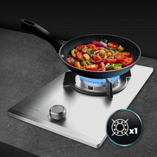 Plaque de cuisson Cecotec Bolero Squad G 1200S Inox 1 zone Wok 3,5 kW