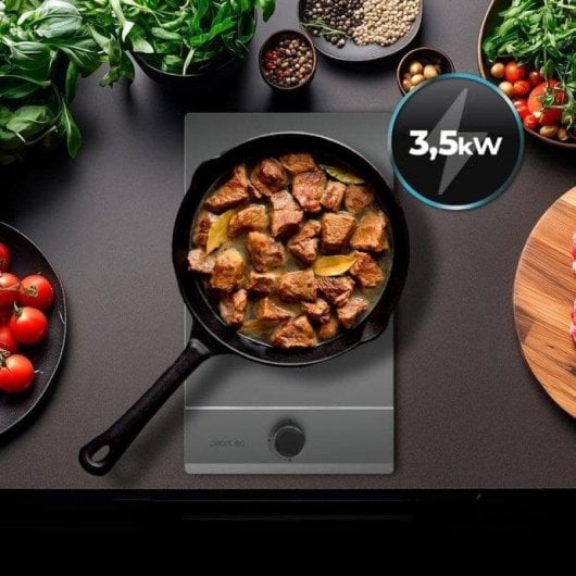 Plaque de cuisson Cecotec Bolero Squad G 1200S Inox 1 zone Wok 3,5 kW