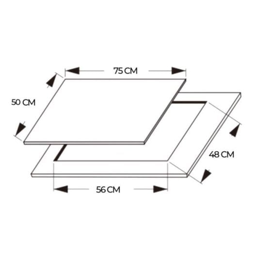 Placa de gas Cecotec Bolero Squad G 5200S 5 fuegos 11kW inox WOK eléctrico