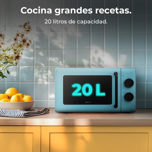 Cecotec Proclean 3010 Microondas Mecánico de 20 L y 700 W Azul