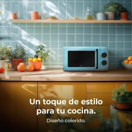Micro-ondes Cecotec ProClean 3010 Blue 20L 700W 6 niveaux Design coloré