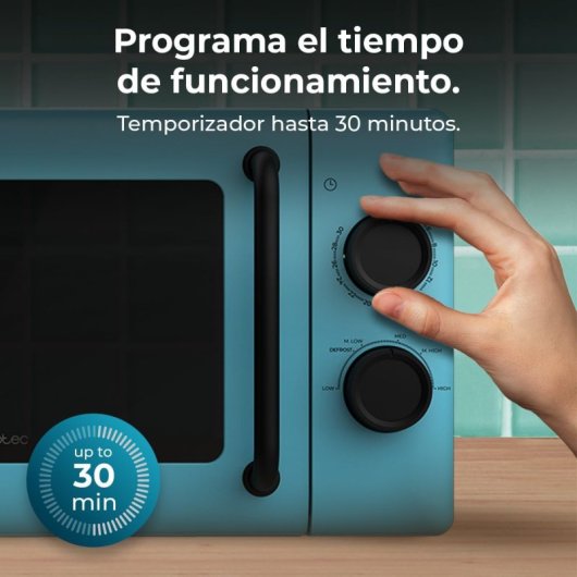 Cecotec Proclean 3010 Microondas Mecánico de 20 L y 700 W Azul