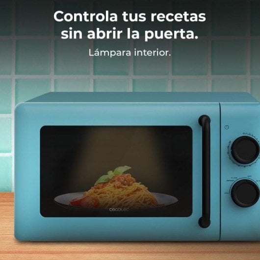 Micro-ondes Cecotec ProClean 3010 Blue 20L 700W 6 niveaux Design coloré