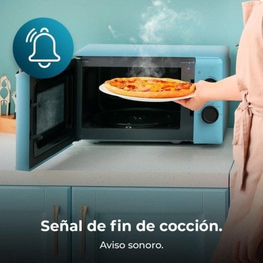 Micro-ondes Cecotec ProClean 3010 Blue 20L 700W 6 niveaux Design coloré