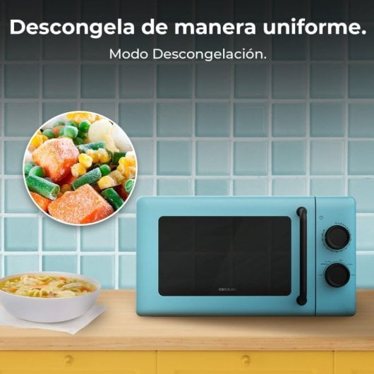Cecotec Proclean 3010 Microondas Mecánico de 20 L y 700 W Azul