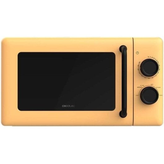 Microondas Cecotec ProClean 3010 Yellow 20 Litros 700W diseño compacto funciones avanzadas
