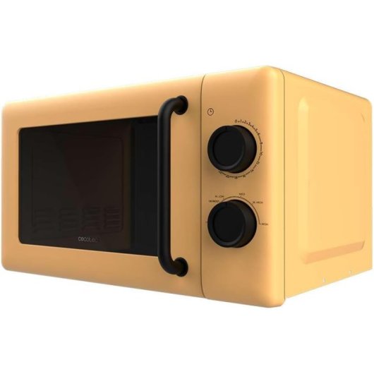 Cecotec Proclean 3010 Microondas Mecánico de 20 L y 700 W Amarillo