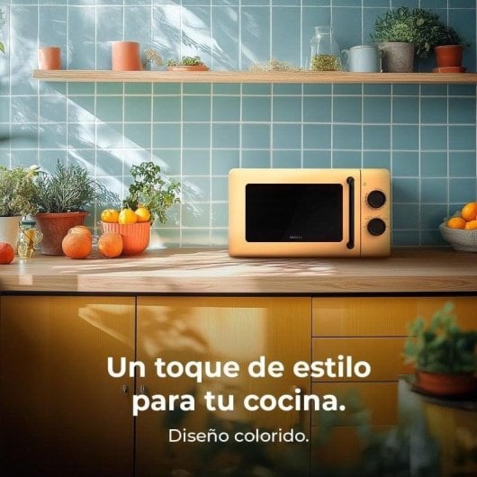 Microondas Cecotec ProClean 3010 Yellow 20 Litros 700W diseño compacto funciones avanzadas