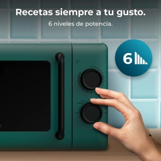 Cecotec Proclean 3010 Microondas Mecánico de 20 L y 700 W Verde