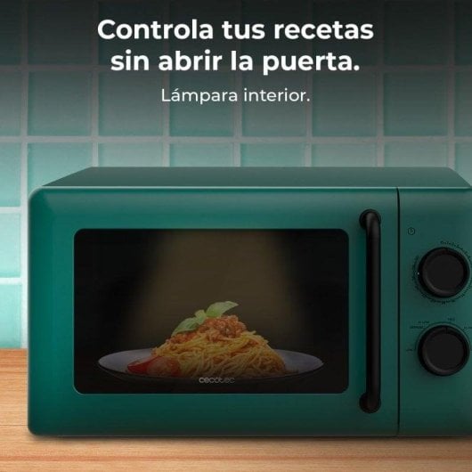 Microonde Cecotec Proclean 3010 Green 20L 700W 6 Livelli Timer Illuminazione Interna