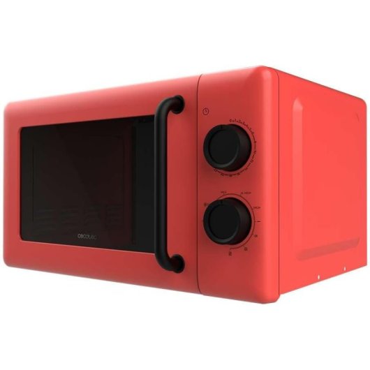 Cecotec Proclean 3110 Microondas Mecánico con Grill de 20 L y 700 W Rojo