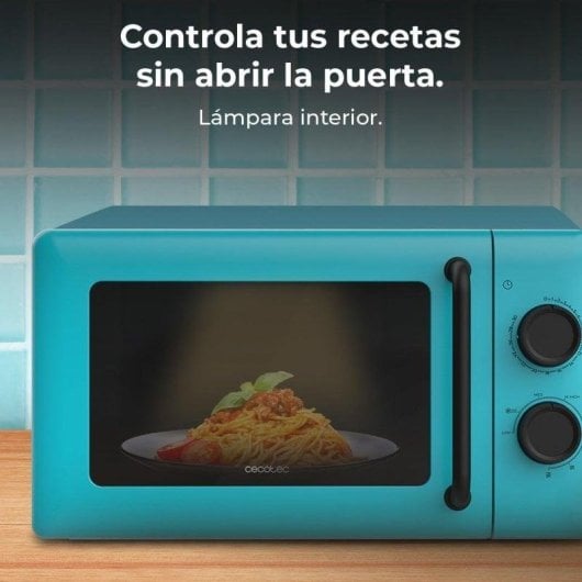 Microondas Cecotec Proclean 3110 Blue 20 Litros 700W con Grill 800W y 6 niveles