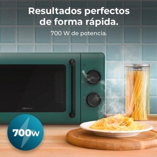 Microondas Cecotec Proclean 3110 Green 20 Litros 700W con Grill 800W diseño compacto