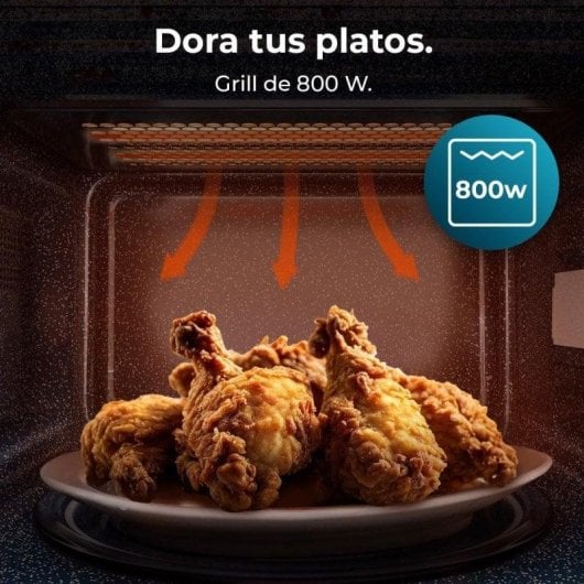 Microondas Cecotec Proclean 3110 Green 20 Litros 700W con Grill 800W diseño compacto