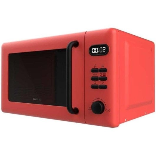 Microondas Cecotec Proclean 5110 Red 20L 700W con Grill y 8 Programas