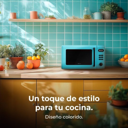 Cecotec Proclean 5110 Microondas Digital con Grill de 20 L y 700 W Azul
