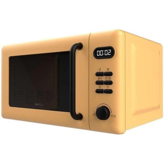 Microondas Cecotec Proclean 5110 Yellow 20L 700W Grill 800W 8 Programas Pantalla LED