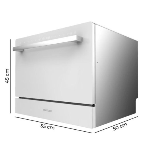 Cecotec Bolero Aguazero 2400 Lavavajillas 6 Servicios Compacto D Blanco