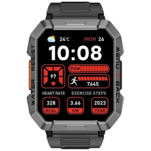 Blackview W60 Bluetooth 55mm LCD Preto IP68 Monitor de Freq. Cardíaca SpO2 Sono