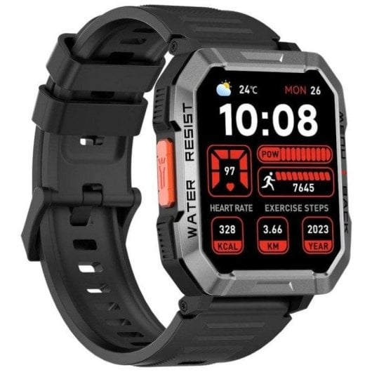 Blackview W60 Bluetooth 55mm LCD Preto IP68 Monitor de Freq. Cardíaca SpO2 Sono