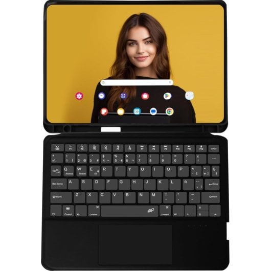 Custodia magnetica Silverht con tastiera per tablet Samsung Tab A9+