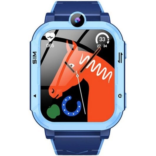Montre connectée Blackview Z20 pour enfants avec bouton d'appel SOS et appel vidéo 4G Bleu