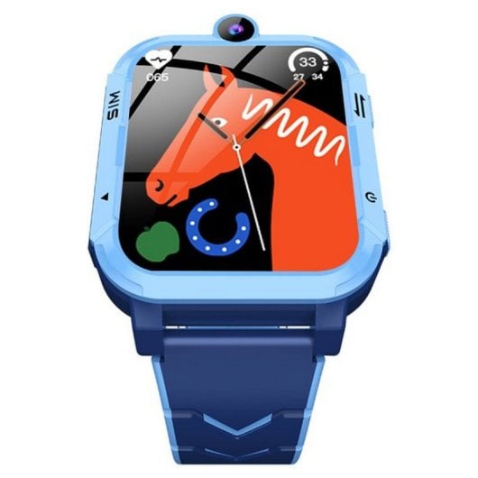 Montre connectée Blackview Z20 pour enfants avec bouton d'appel SOS et appel vidéo 4G Bleu