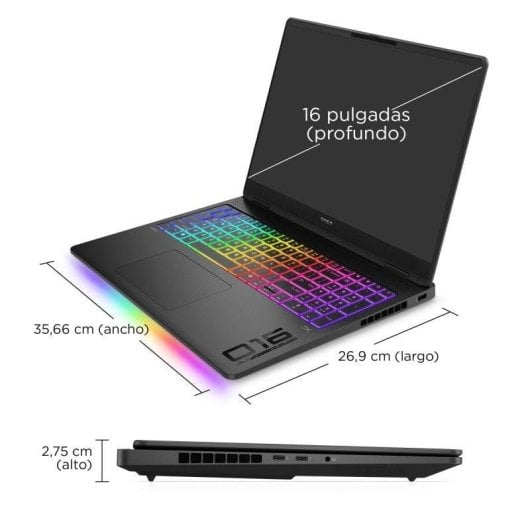 Ordinateur portable HP OMEN MAX 16-ak0000ns 16" AMD Ryzen AI 9 HX 375 32GB 1TB SSD RTX 5080 Windows 11