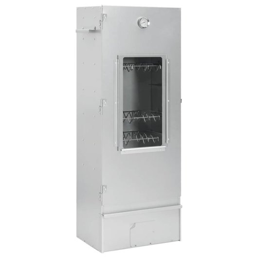 Vidaxl Forno Defumador Aparas de Madeira Aço Inoxidável Galvanizado 
