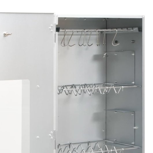 Vidaxl Forno Defumador Aparas de Madeira Aço Inoxidável Galvanizado 