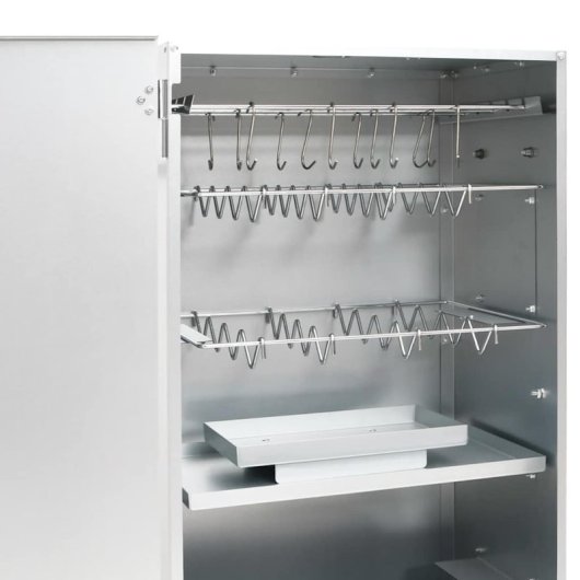 Vidaxl Forno Defumador Aparas de Madeira Aço Galvanizado Inox