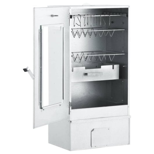 Vidaxl Horno Ahumador Barbacoa Virutas De Madera Inox