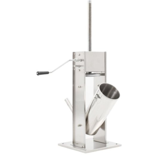 Vidaxl Máquina de Enchidos Manual De Aço Inoxidável 5 L Prateada