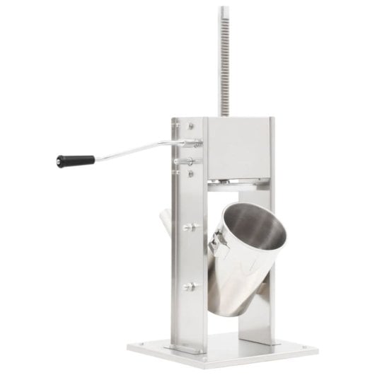 Vidaxl Máquina de Enchidos Manual De Aço Inoxidável 3 L Prateada