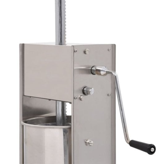 Vidaxl Embutidora Manual De Acero Inoxidable 15 L Plateado