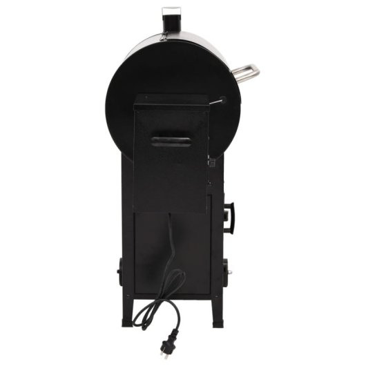 Vidaxl Grelhador a Pellets Com Chaminé Ferro 104 Cm Preto