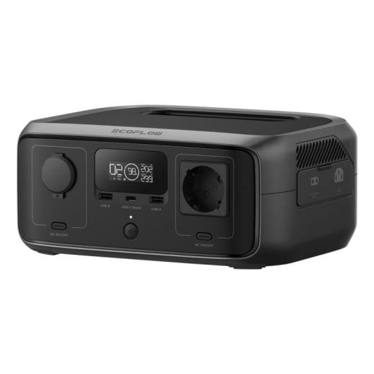 Station d’énergie EcoFlow River 3 245Wh 1 port AC 2 ports USB-A 1 port USB-C Batterie LiFePO4 Écran LCD Charge rapide IP54 UPS