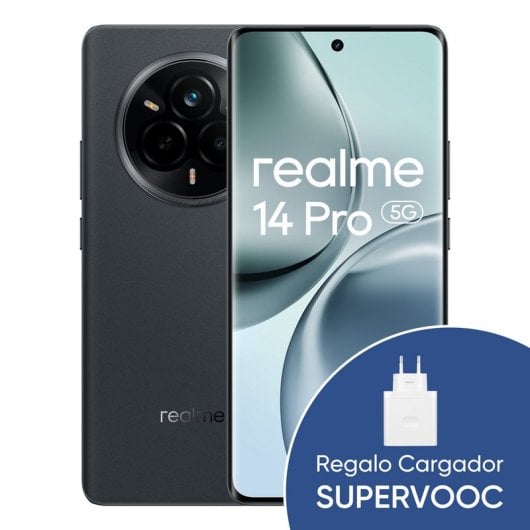 Realme 14 Pro 12GB/512GB Smartphone 6.77" 120Hz 45W Android 15 Gris + Cargador 67W